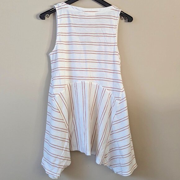 Maeve Anthropologie Alayna Striped Tunic Sleeveless V-neck Asymmetric Top XS - Picture 3 of 7